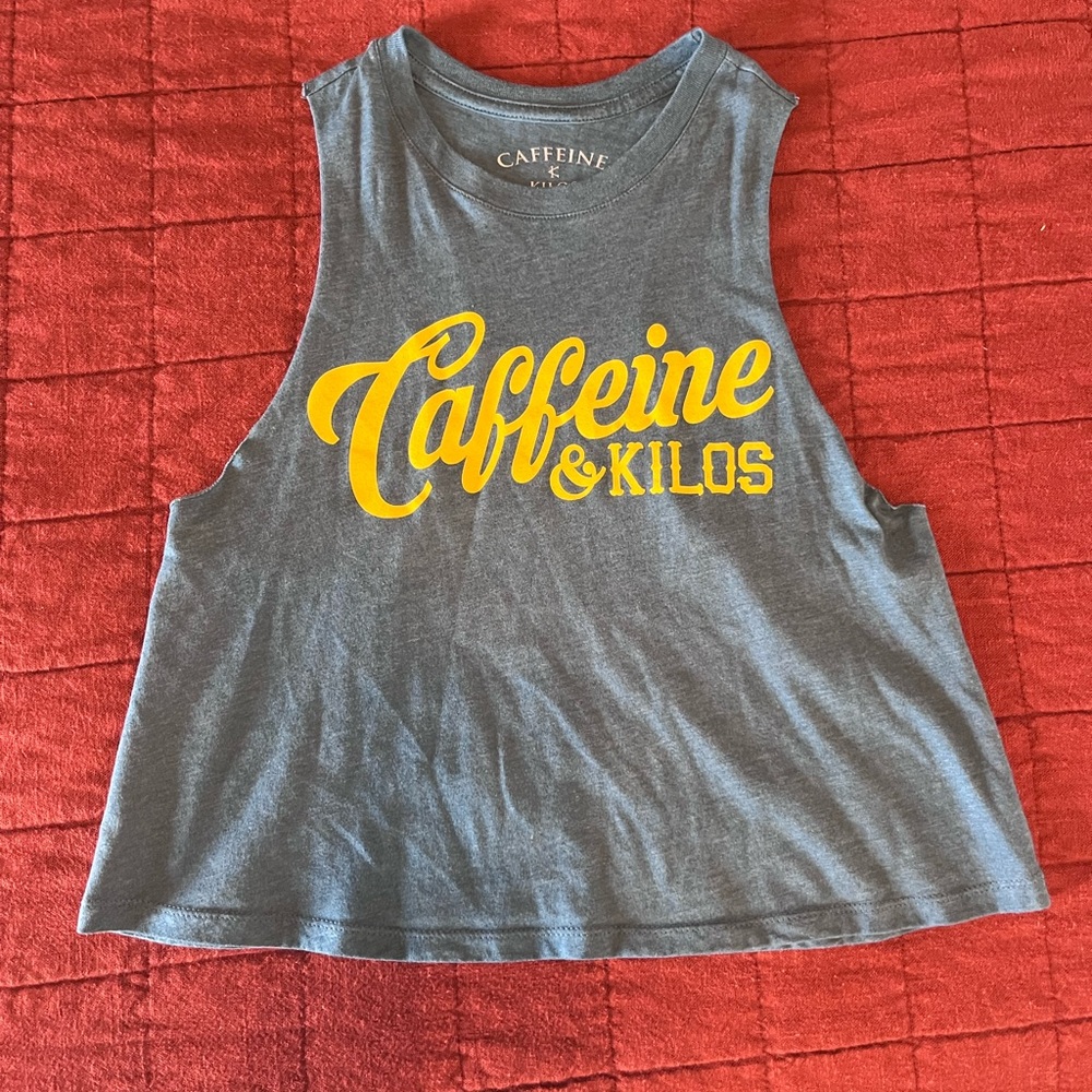 Caffeine & Kilos Womens Cropped Tank